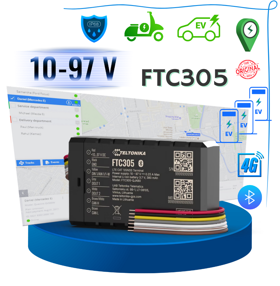 Teltonika FTC305 tracker gps EV 1