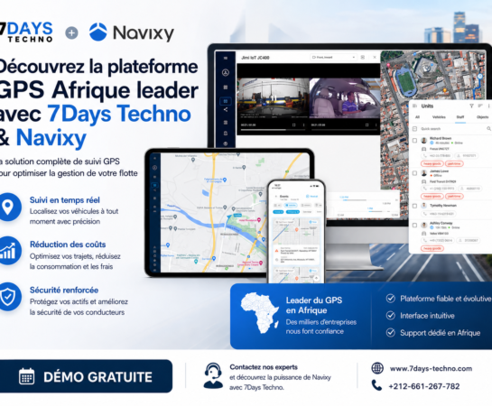 Plateforme GPS Afrique Leader #1 avec 7Days Techno Navixy