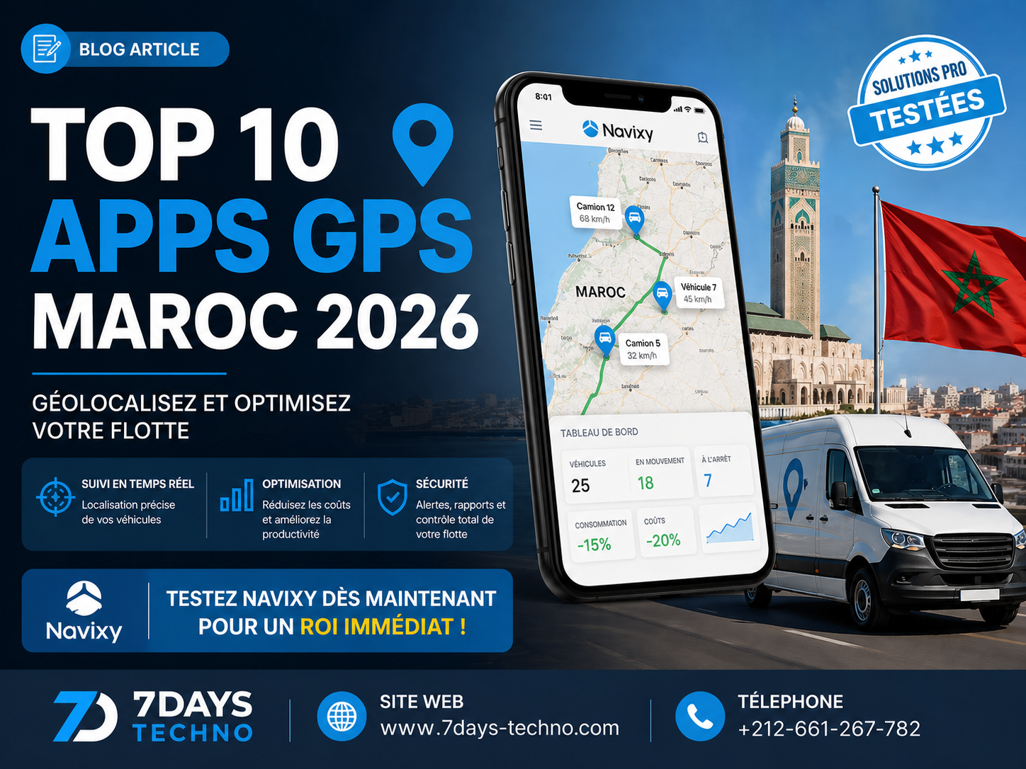 Top 10 Apps GPS Maroc & Afrique : Gestion Flotte 2026