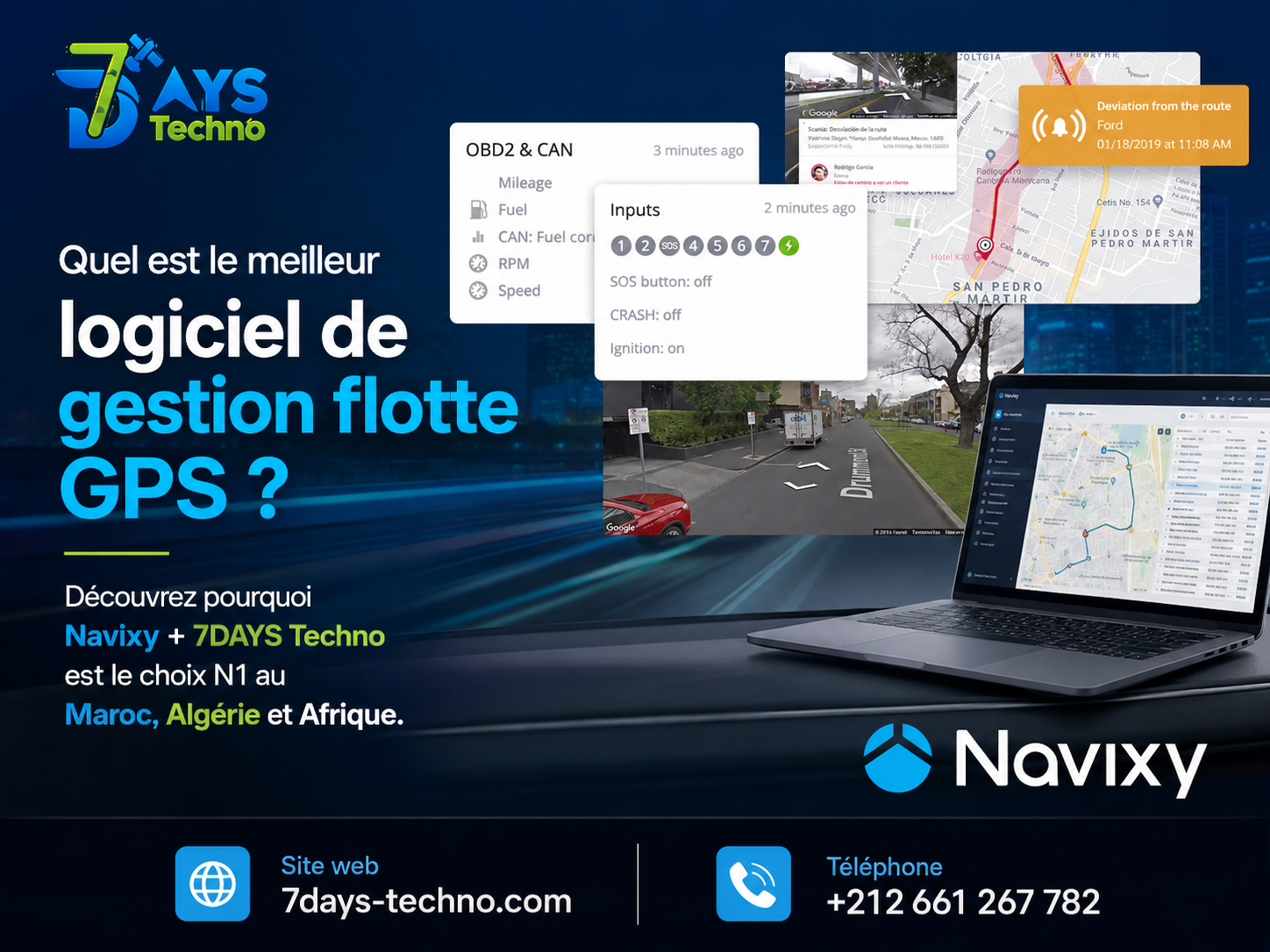 Quel Est Le Meilleur Logiciel De Gestion Flotte GPS - 7DAYS TECHNO