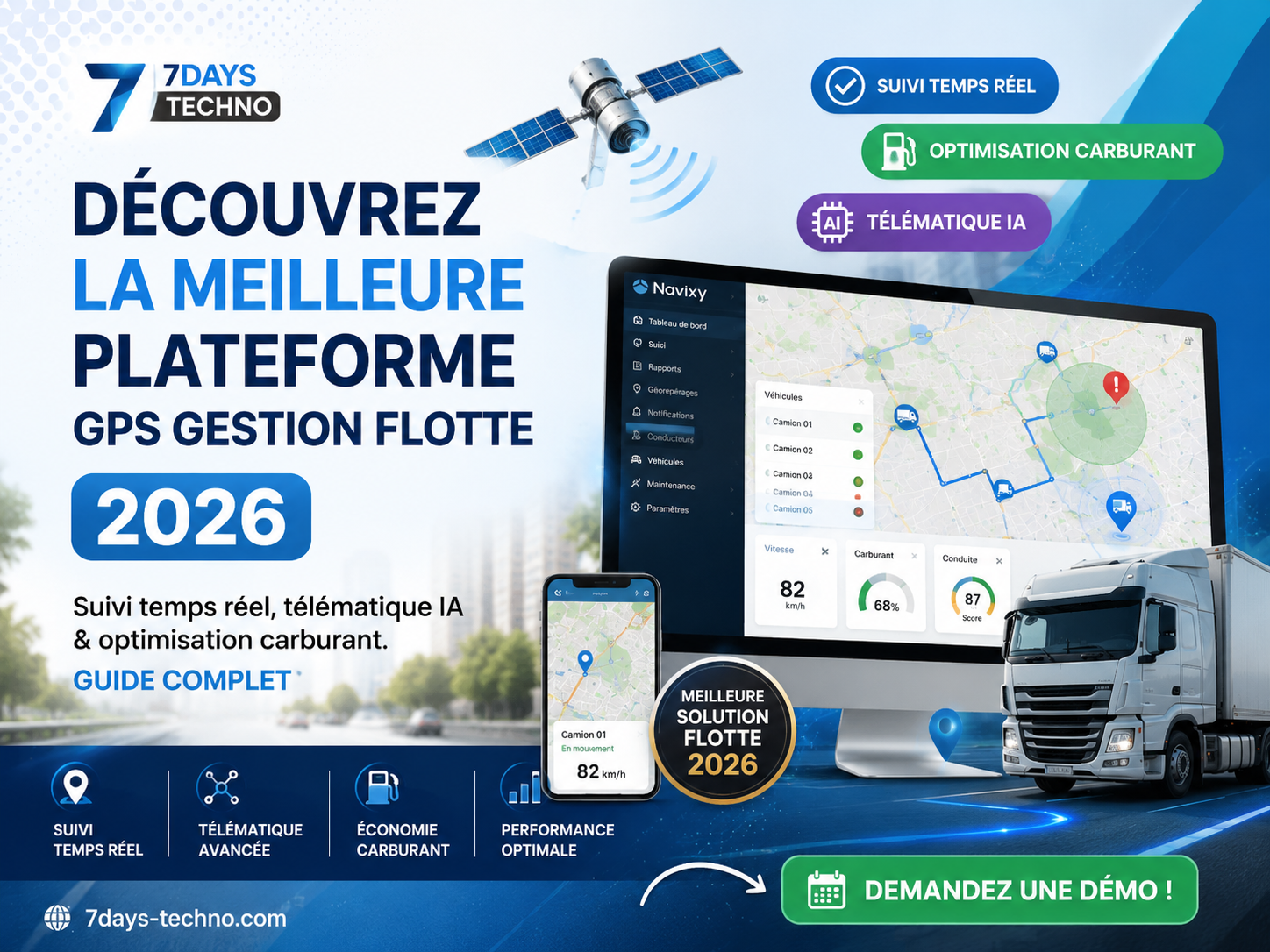 Quelle Est La Meilleure Plateforme GPS De Gestion De Flotte - 7DAYS TECHNO
