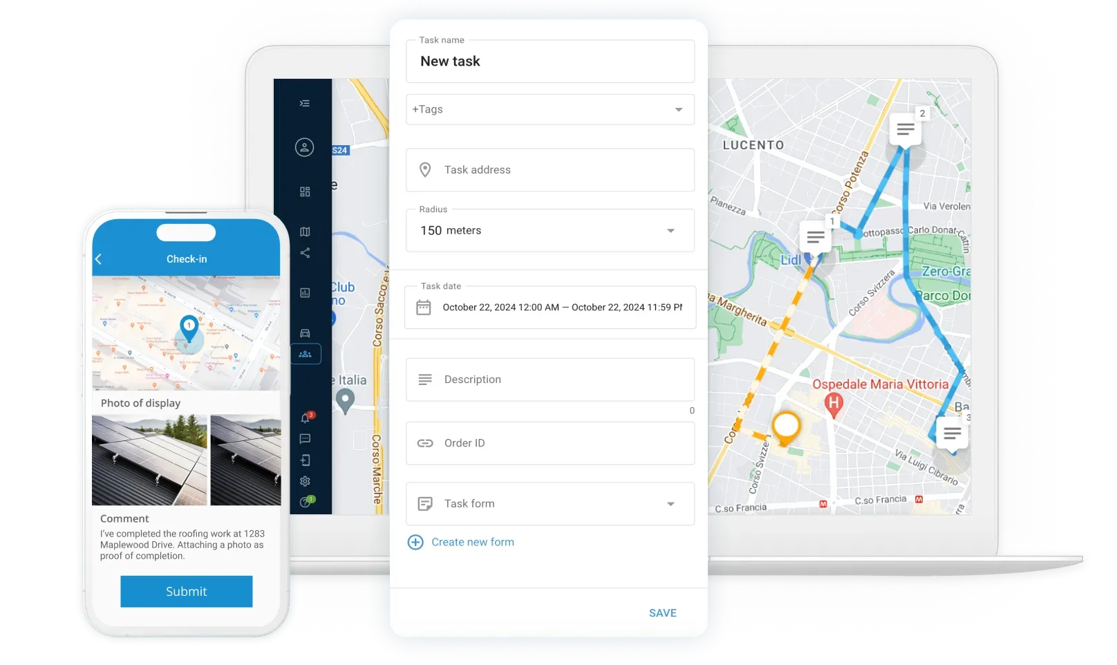 Interface de plateforme GPS de gestion de flotte avec suivi en temps réel et analyse de données