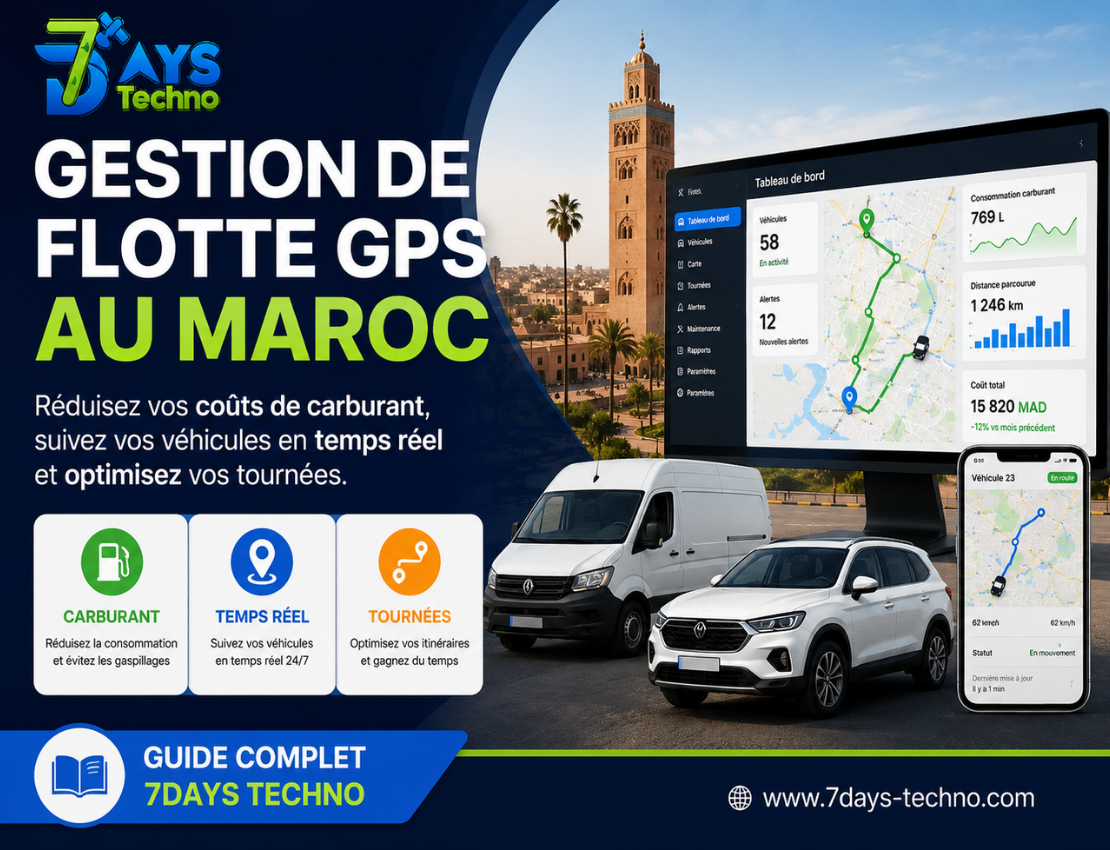 Gestion De Flotte GPS Maroc Tracker - 7DAYS TECHNO