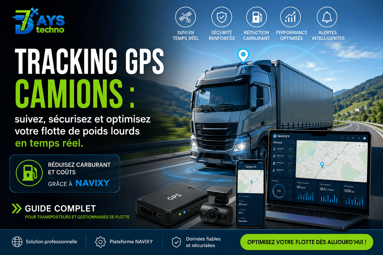 Tracking GPS Camions Guide Complet 2026 - 7DAYS TECHNO