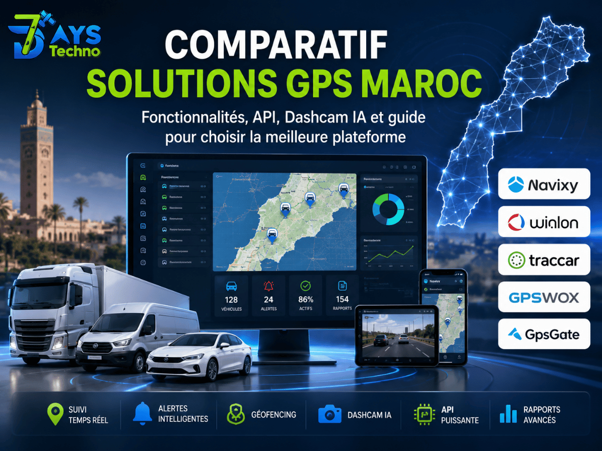 Comparatif Solutions GPS Maroc Meilleur Guide Navixy - 7DAYS TECHNO