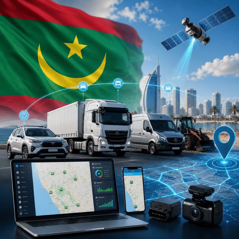 Geolocalisation GPS Mauritanie - suivi de flotte en temps reel sur la plateforme Navixy