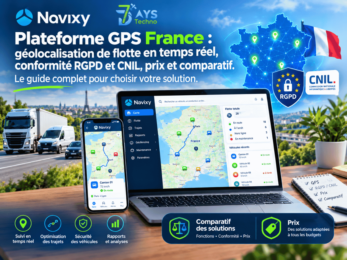 Plateformes GPS France Fonctions, Conformité RGPD Et Prix - 7DAYS TECHNO